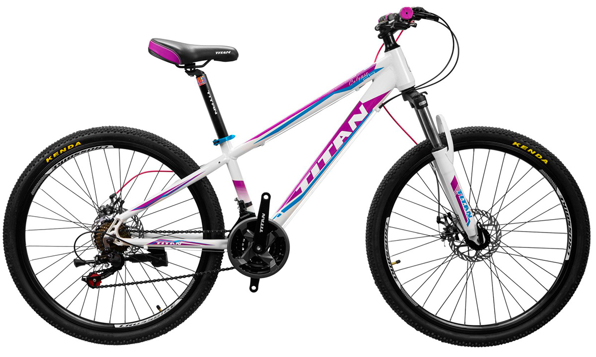 Фотографія Велосипед Titan Calypso 26" (2019) 2019 Біло-фіолетовий 
